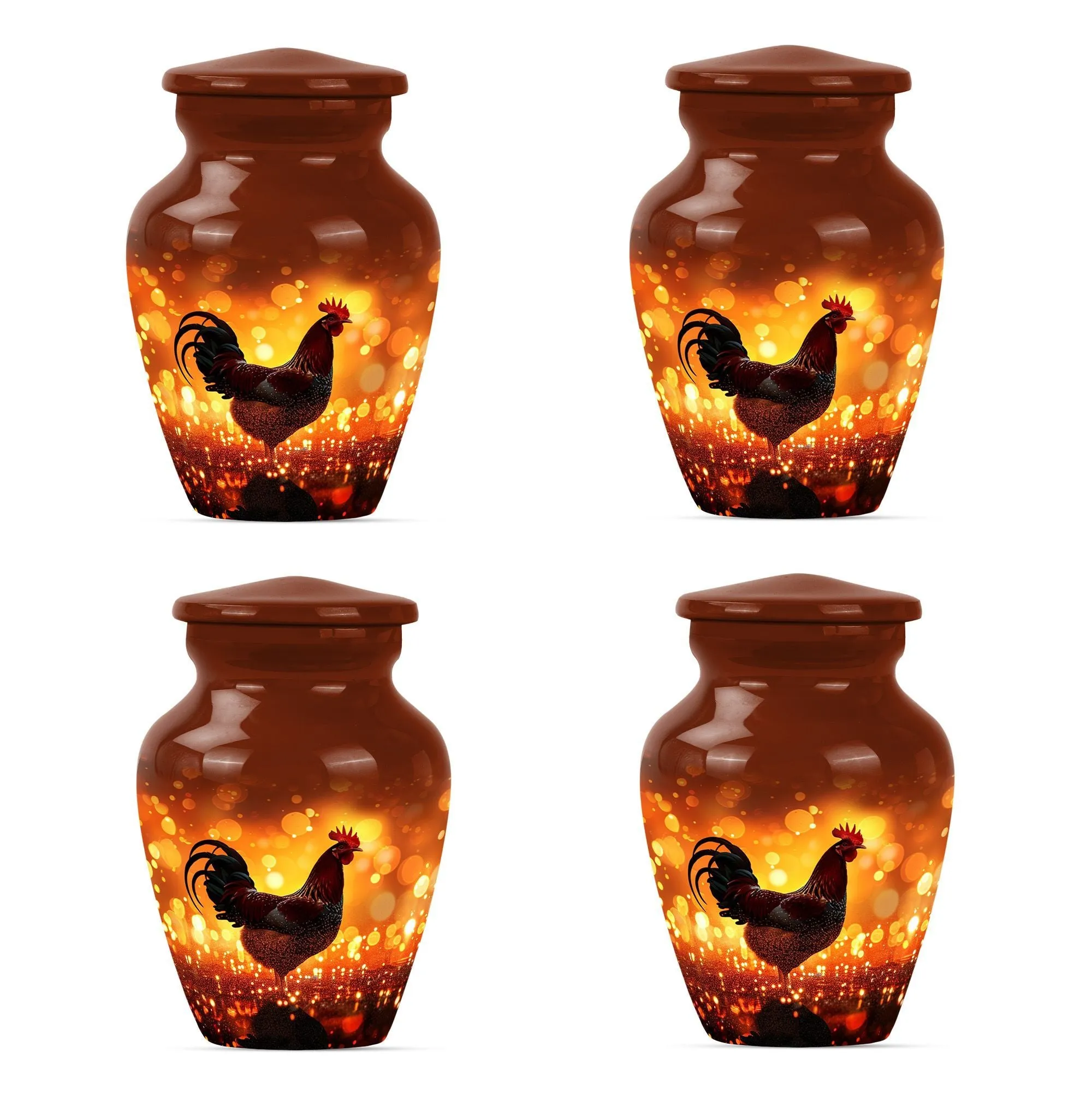 Dignified Chicken Memorial Large Urn for Peaceful Last Journey