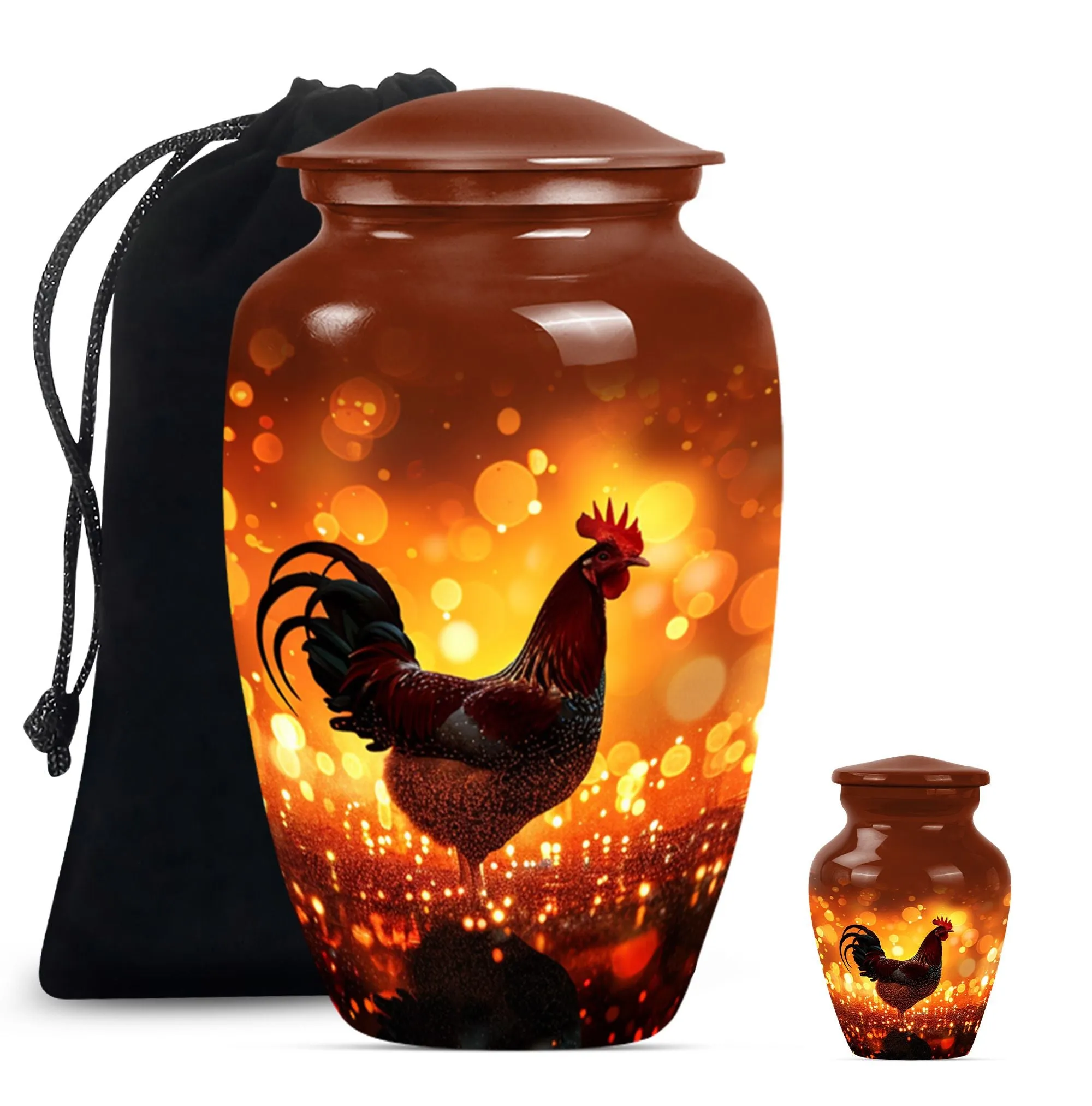 Dignified Chicken Memorial Large Urn for Peaceful Last Journey