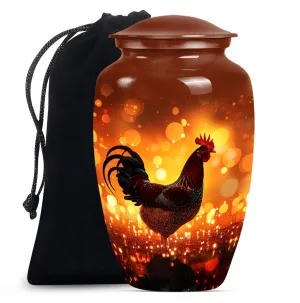 Dignified Chicken Memorial Large Urn for Peaceful Last Journey