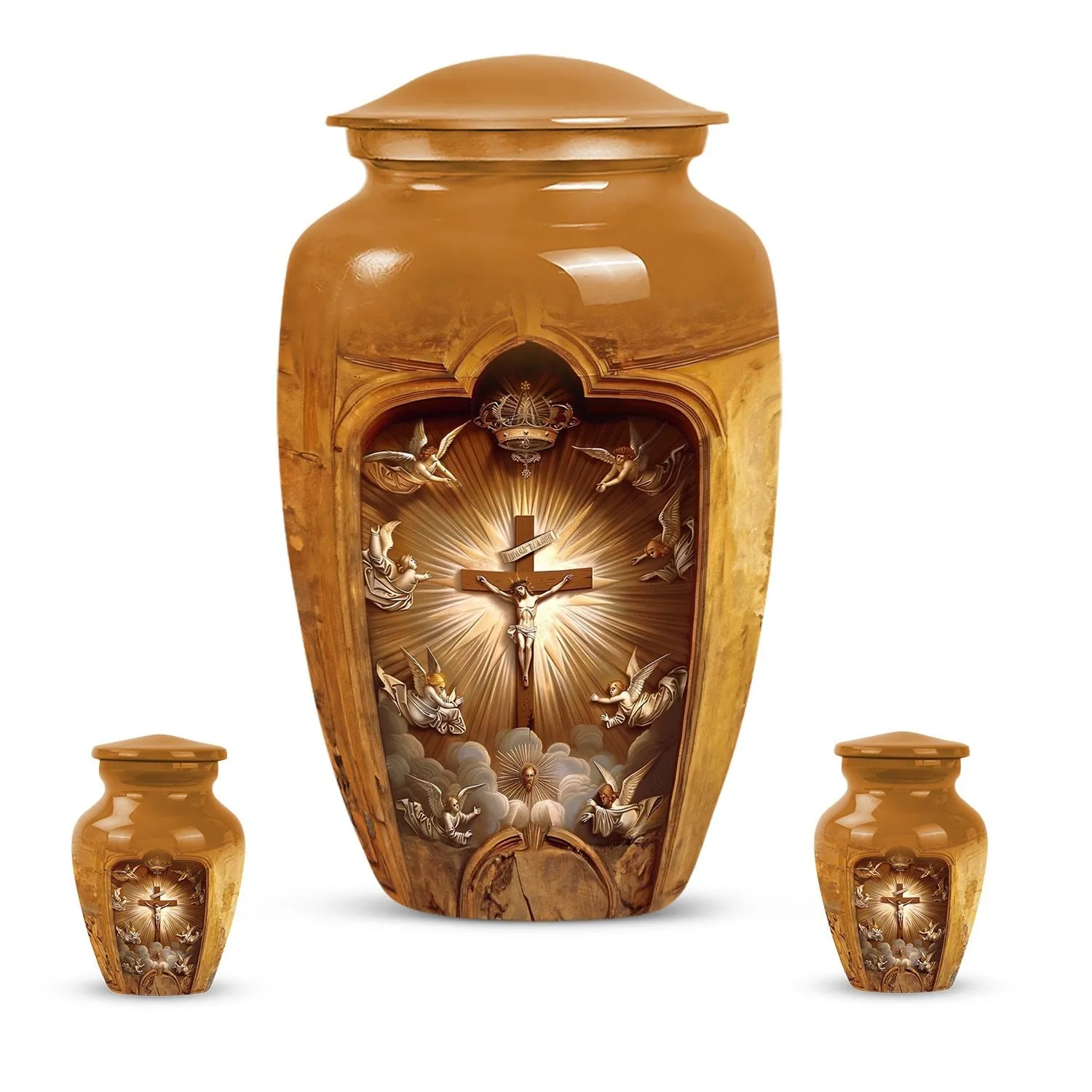 Dignified Departure- Catholic Burial Custom Memorial Urn