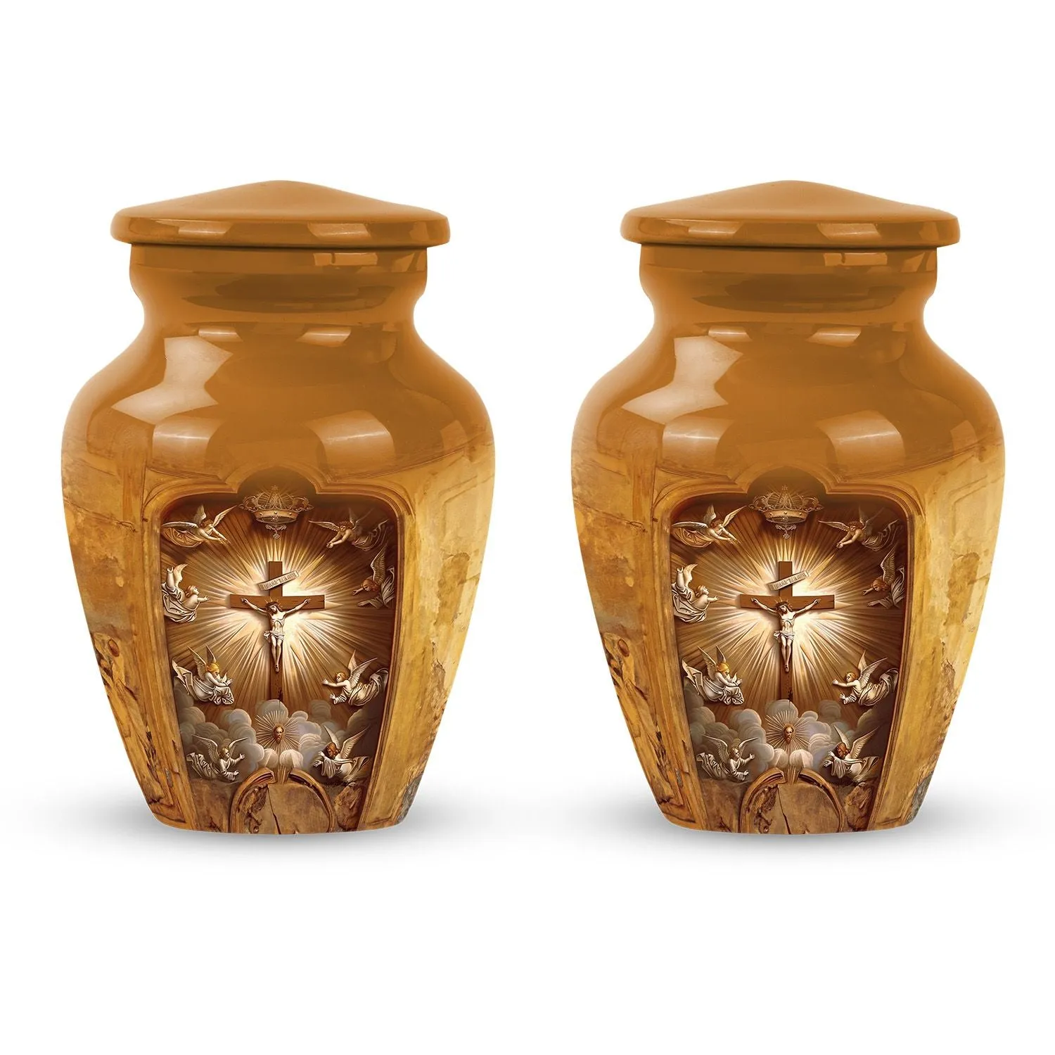 Dignified Departure- Catholic Burial Custom Memorial Urn