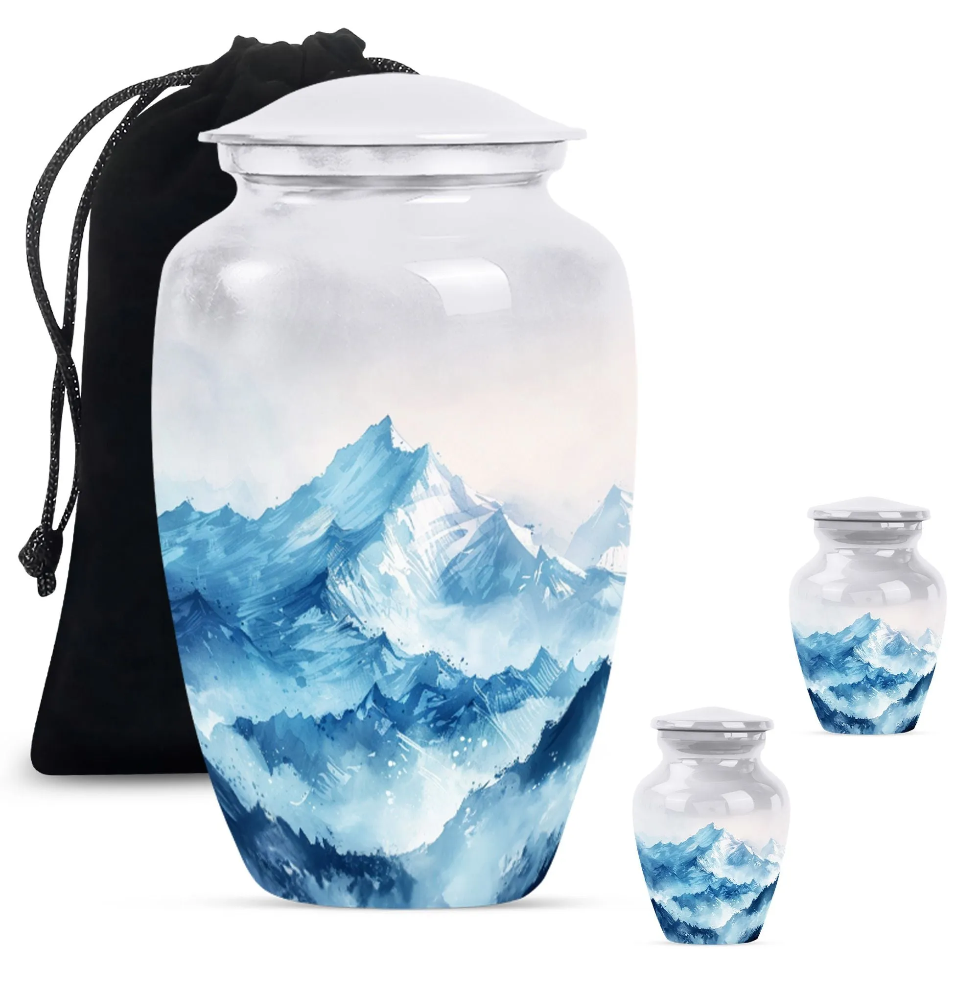 Dignified Farewell: Mountains Memorial Urn For Human Ashes