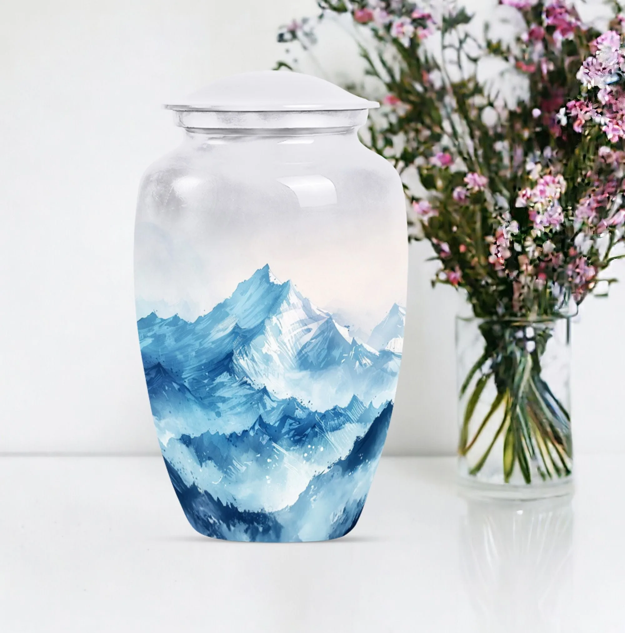 Dignified Farewell: Mountains Memorial Urn For Human Ashes