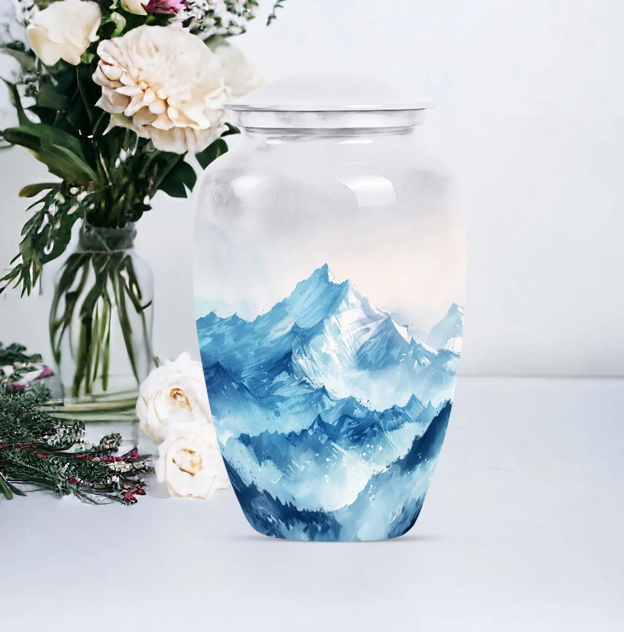 Dignified Farewell: Mountains Memorial Urn For Human Ashes