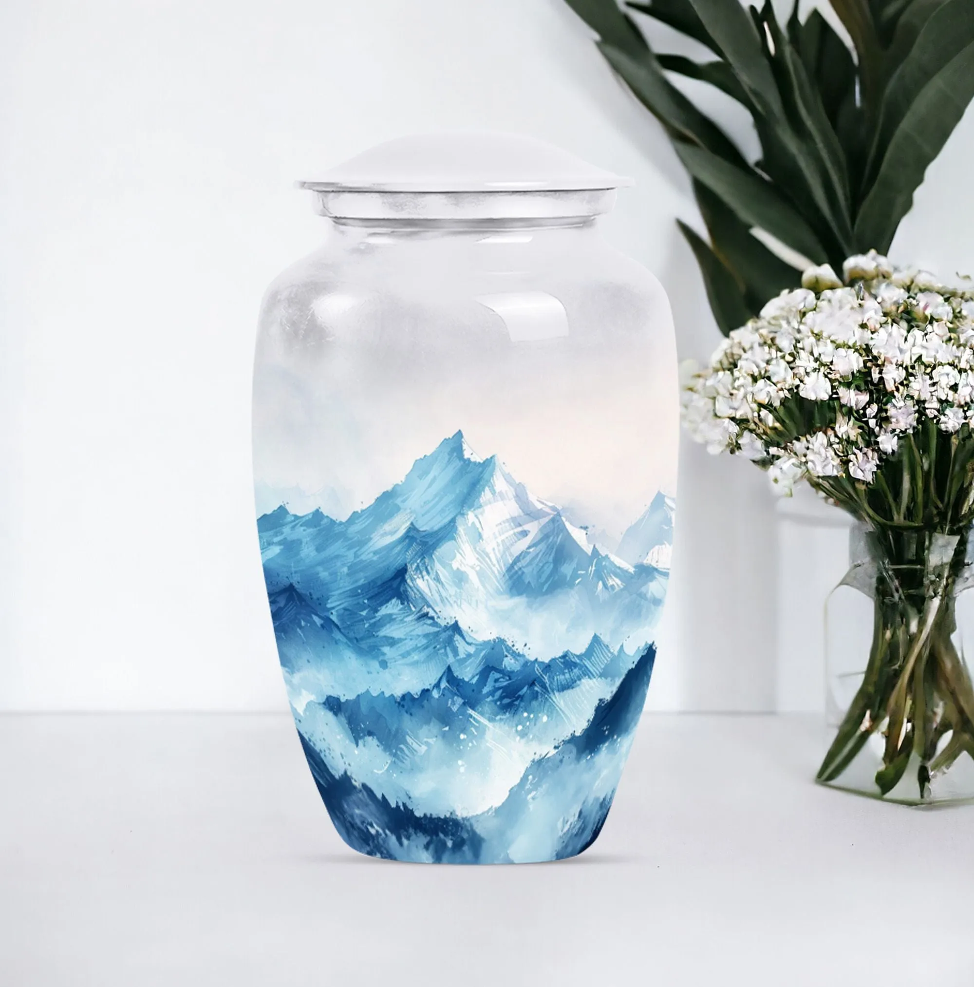 Dignified Farewell: Mountains Memorial Urn For Human Ashes