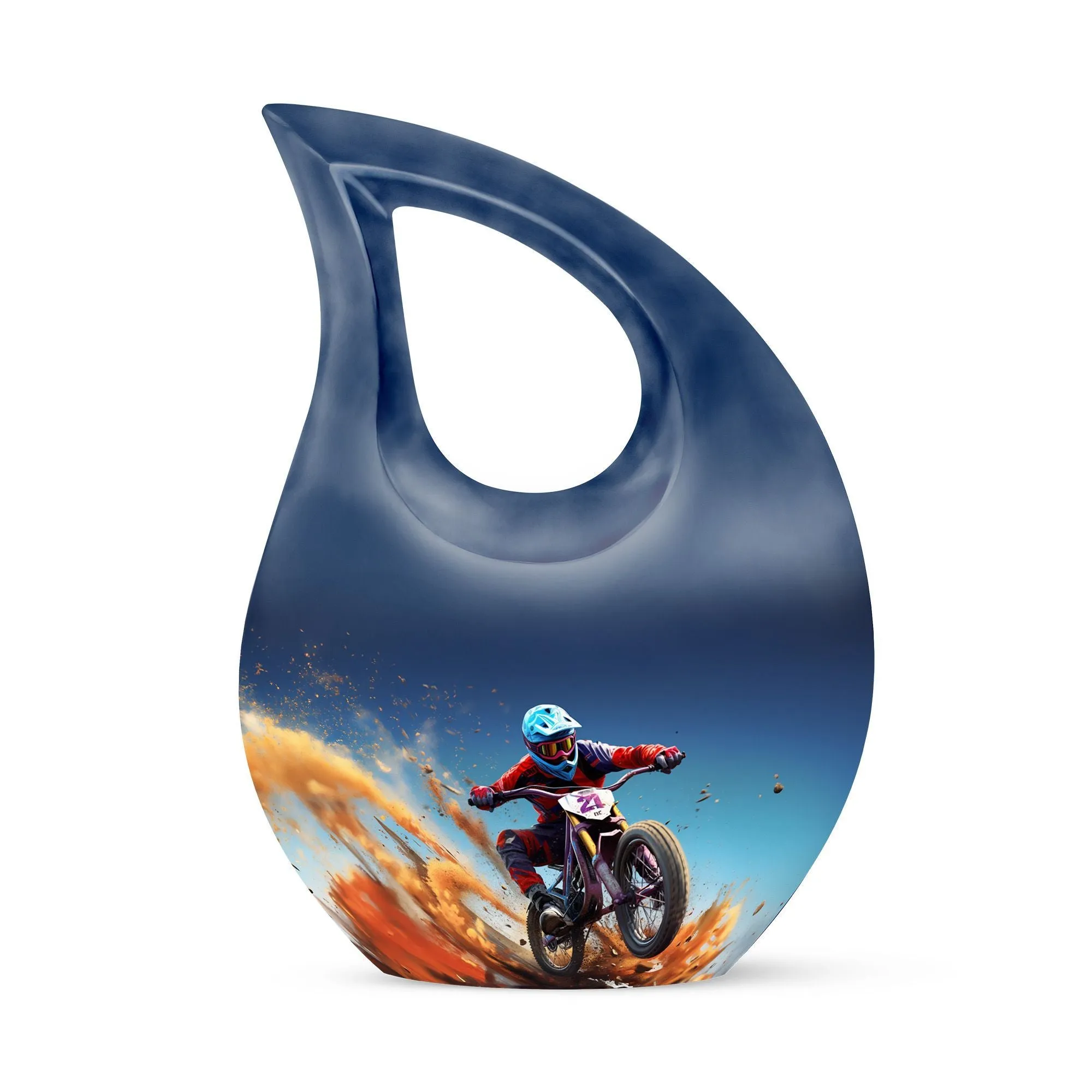 Dirt Track Urn - Small Keepsake Urn For Human Ashes