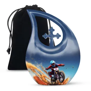 Dirt Track Urn - Small Keepsake Urn For Human Ashes