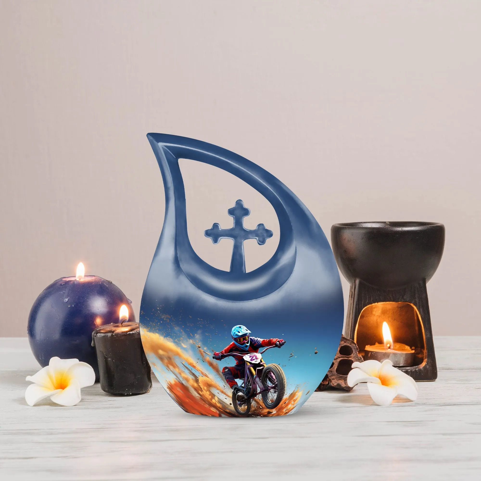 Dirt Track Urn - Small Keepsake Urn For Human Ashes