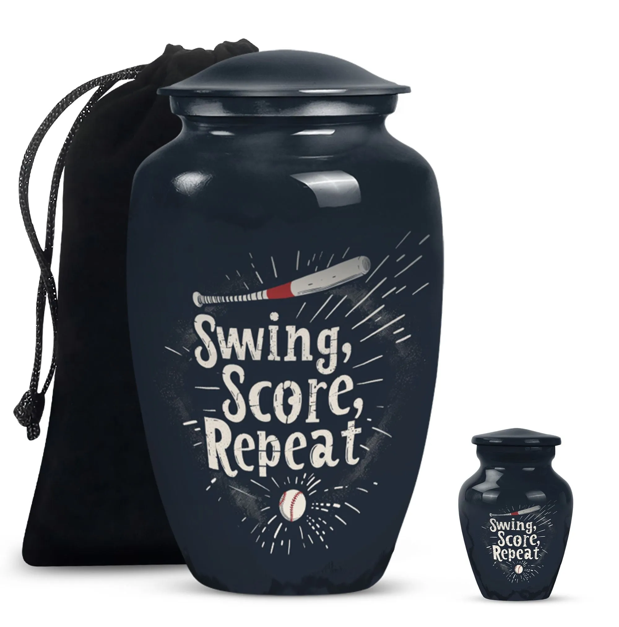 Distinguished Memorial Urn: Baseball Tributes, Dual Fit Female