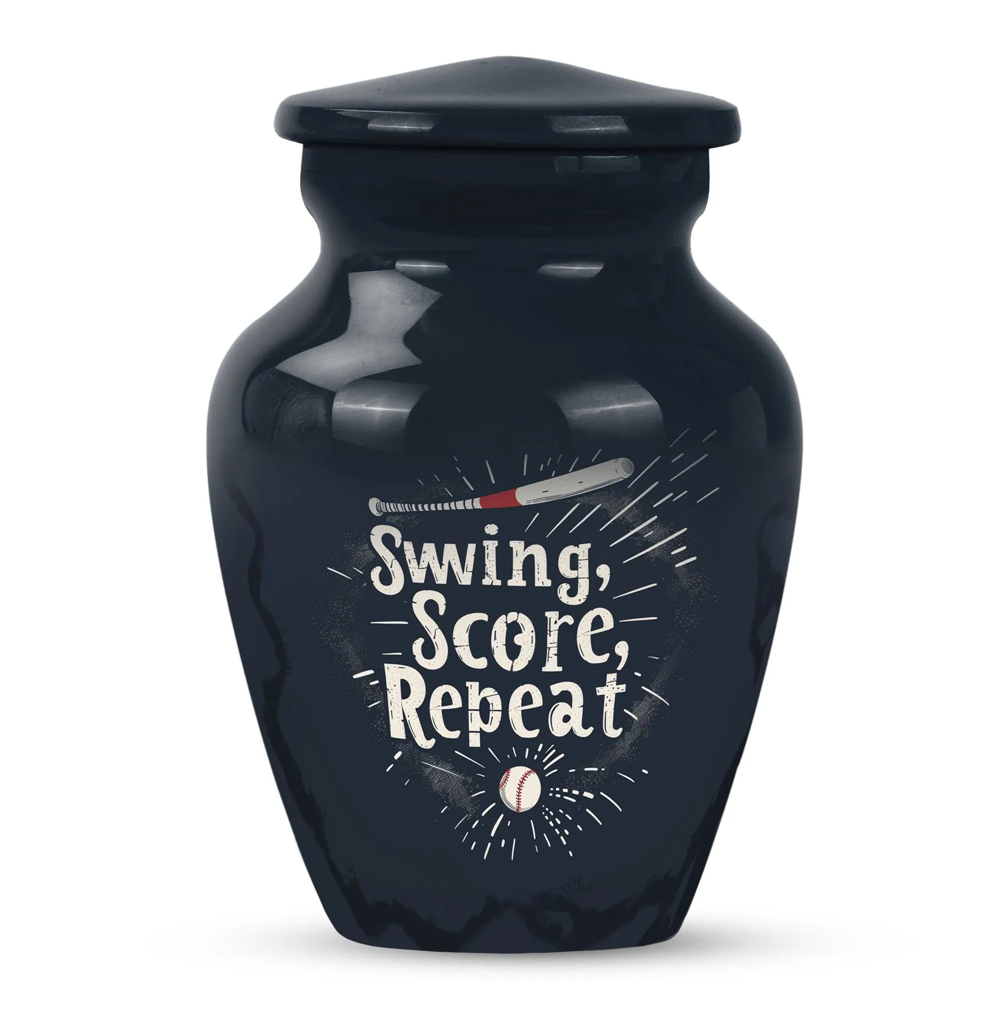 Distinguished Memorial Urn: Baseball Tributes, Dual Fit Female