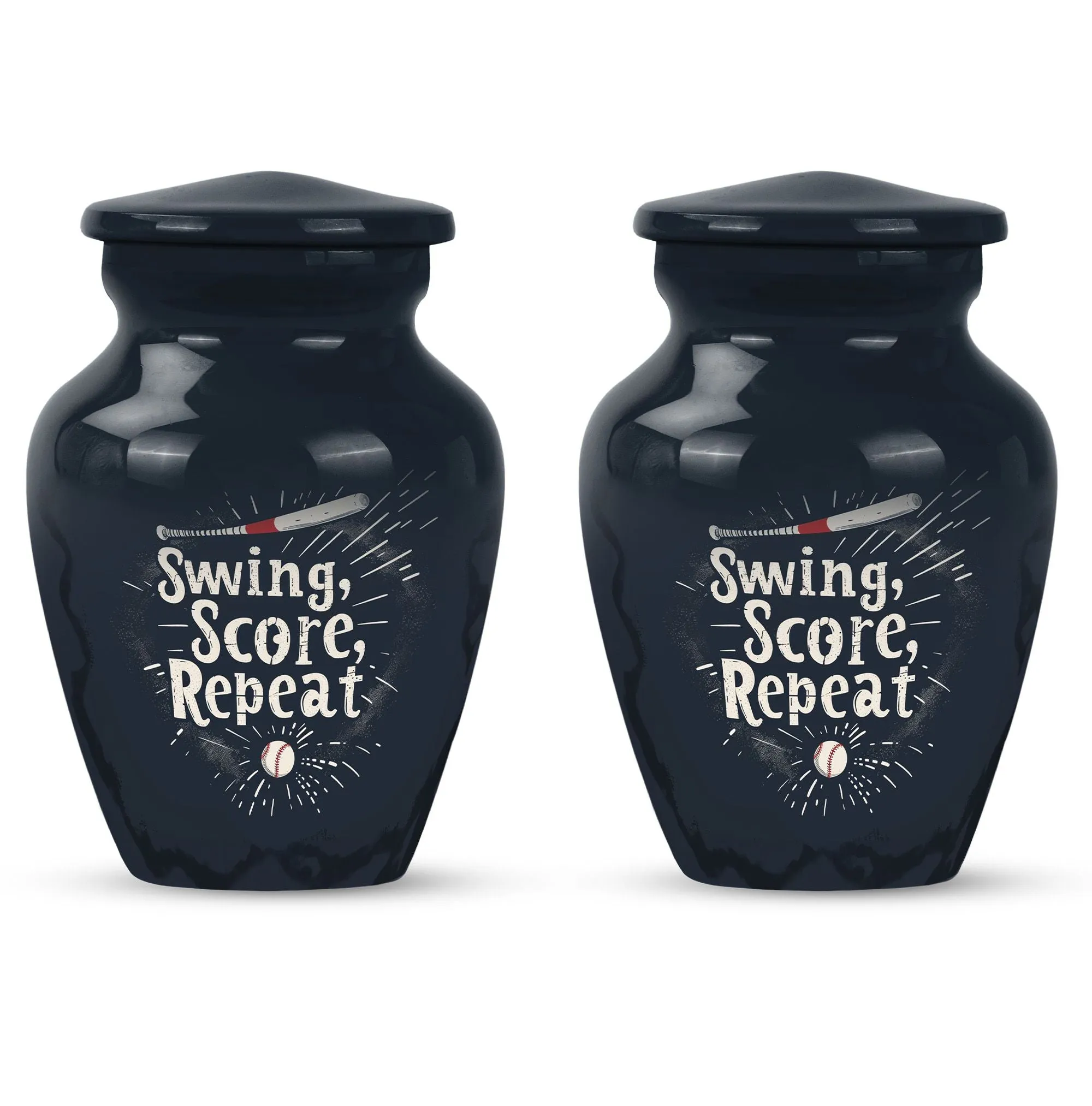 Distinguished Memorial Urn: Baseball Tributes, Dual Fit Female