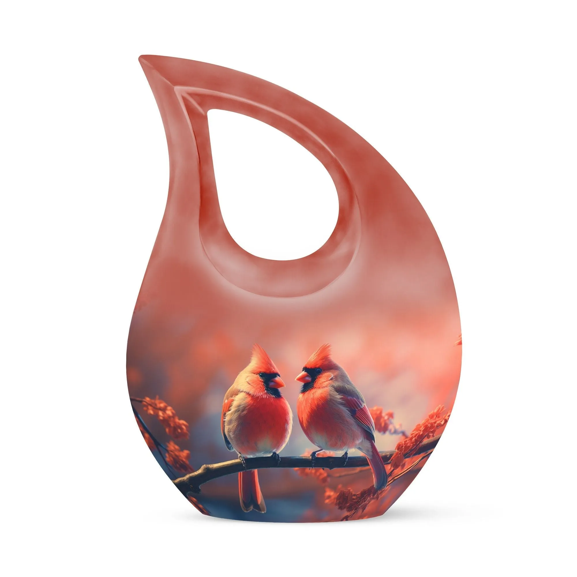 Divine Destiny - Cardinal Bird Memorial Urn