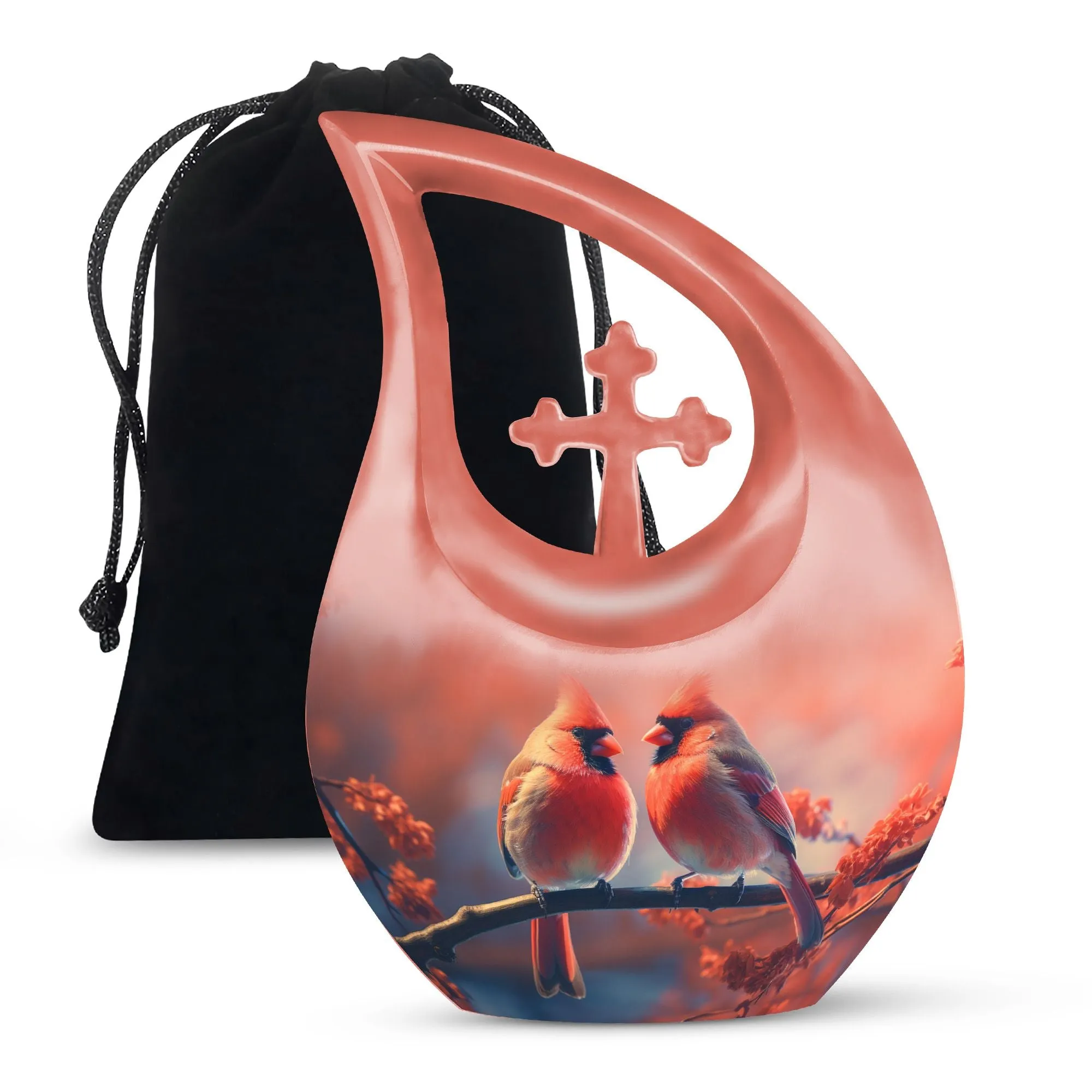 Divine Destiny - Cardinal Bird Memorial Urn