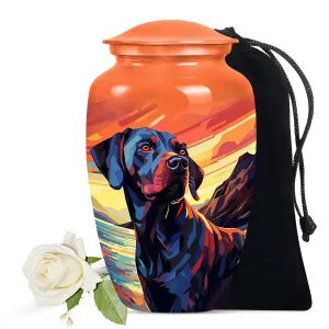 Doberman Dog Art Cremation Urn For Ashes
