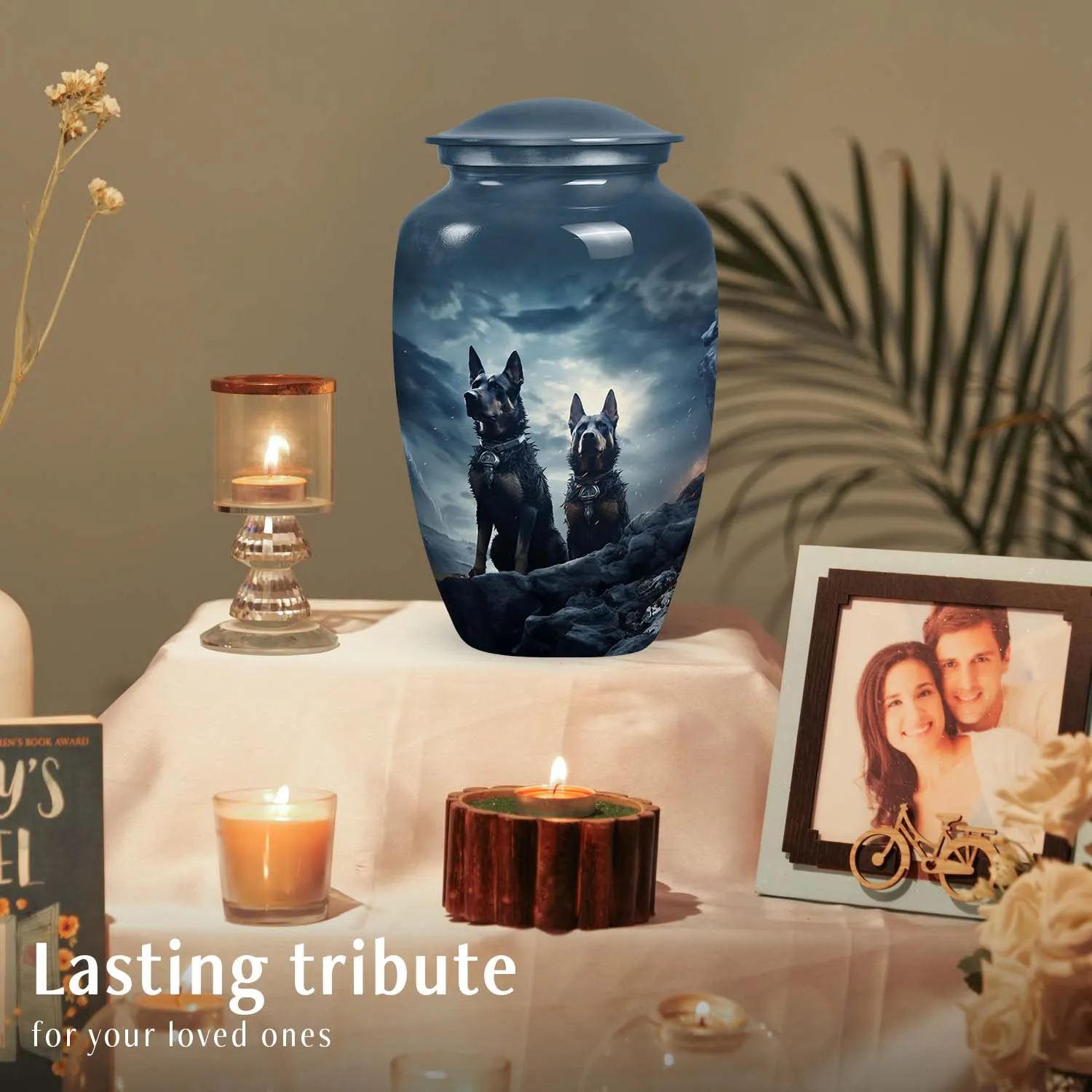 Doberman Dog Pet Cremation Urn For Ashes