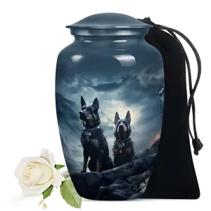 Doberman Dog Pet Cremation Urn For Ashes