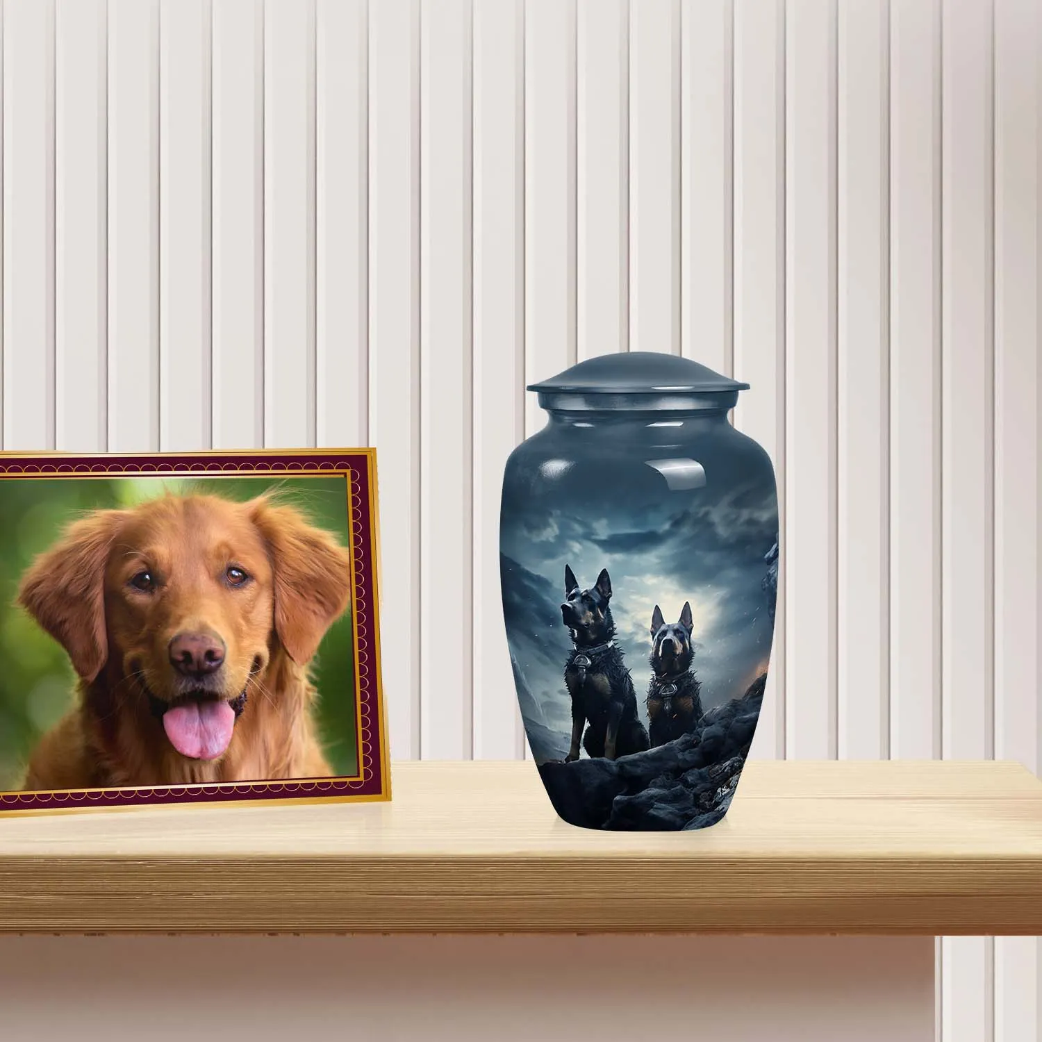 Doberman Dog Pet Cremation Urn For Ashes
