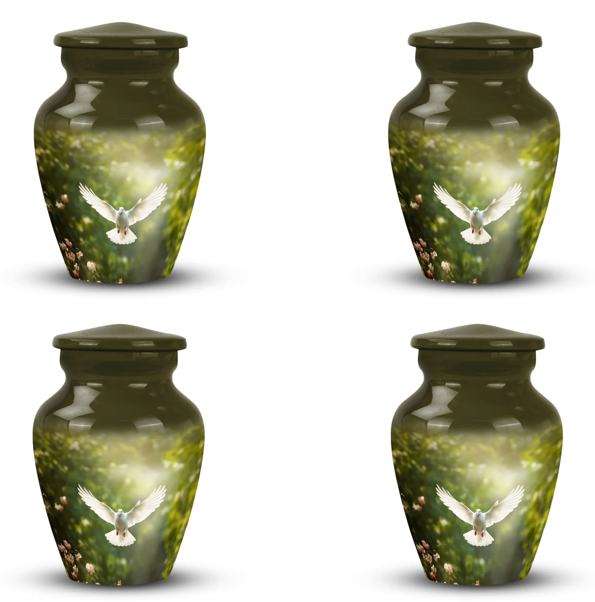 Dove Serenity Keeper - Large Size Aluminium Cremation Urn