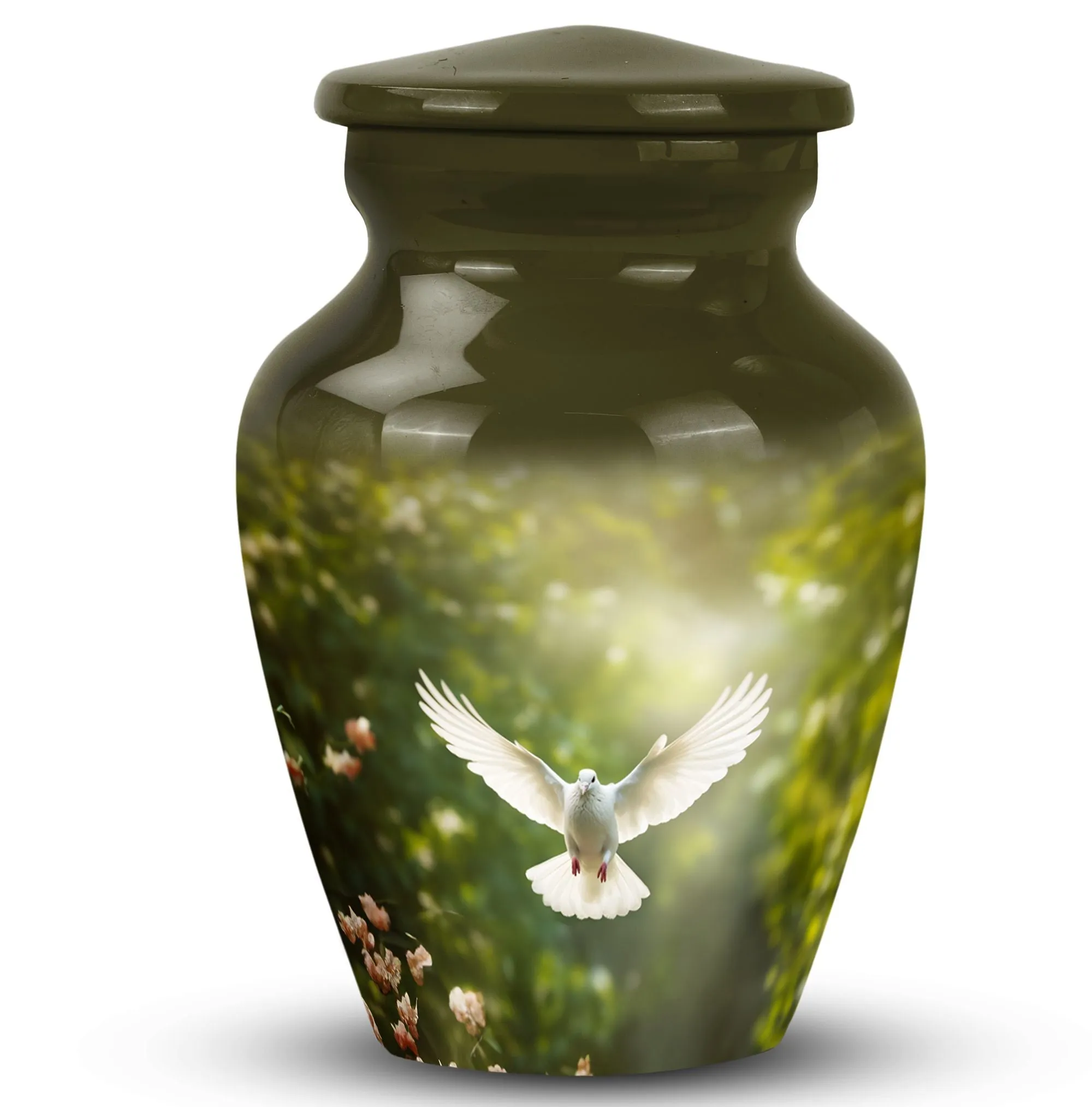 Dove Serenity Keeper - Large Size Aluminium Cremation Urn