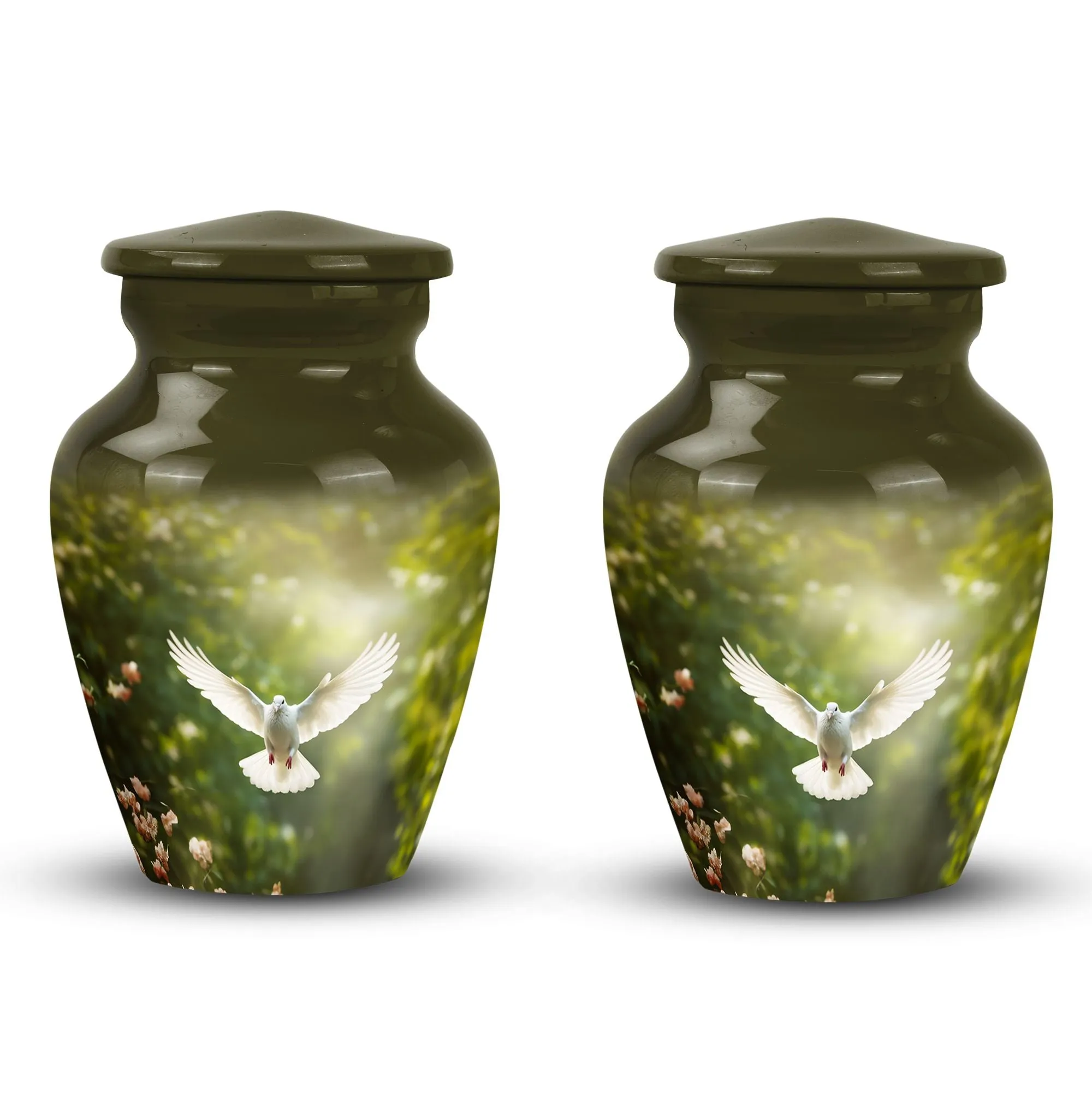 Dove Serenity Keeper - Large Size Aluminium Cremation Urn
