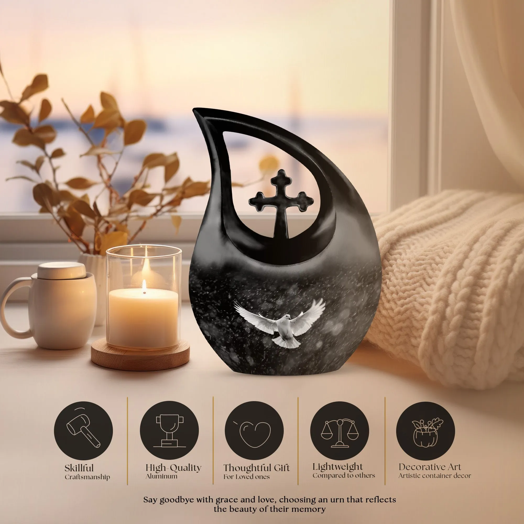 Dove Urn : Adult Cremation Urn For Human Ashes Remans