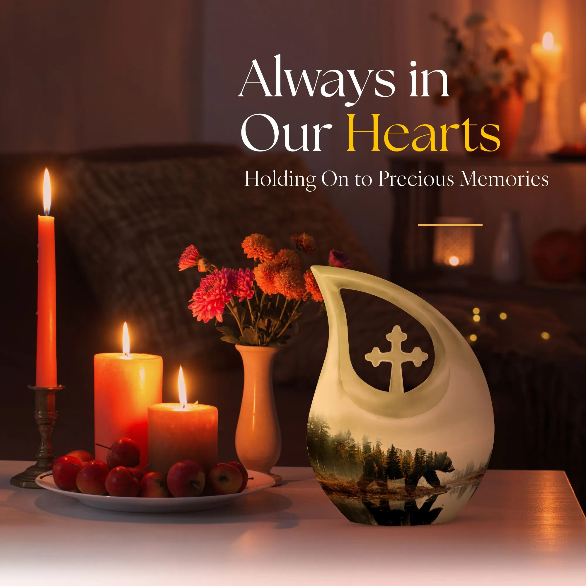 Extra Large Bear Urn: A Sublime Commemoration with Memorial Urn