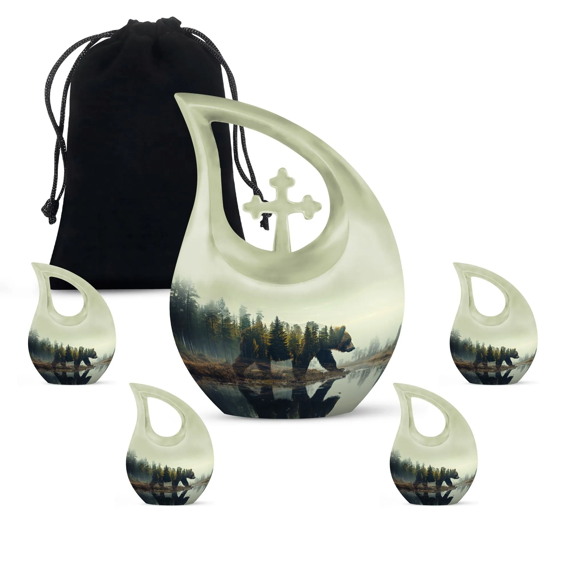 Extra Large Bear Urn: A Sublime Commemoration with Memorial Urn