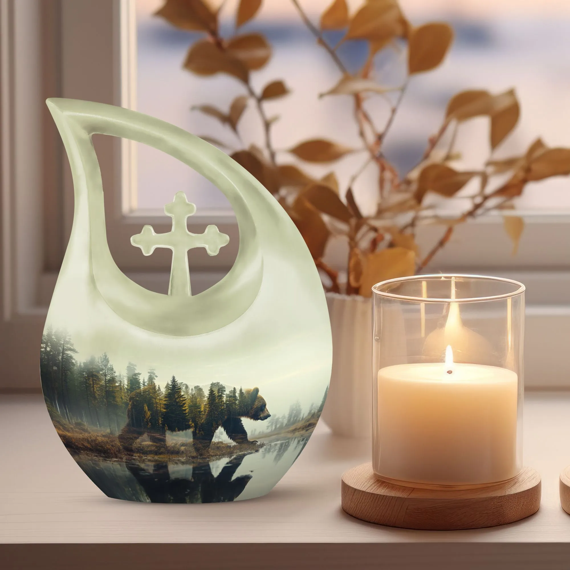 Extra Large Bear Urn: A Sublime Commemoration with Memorial Urn