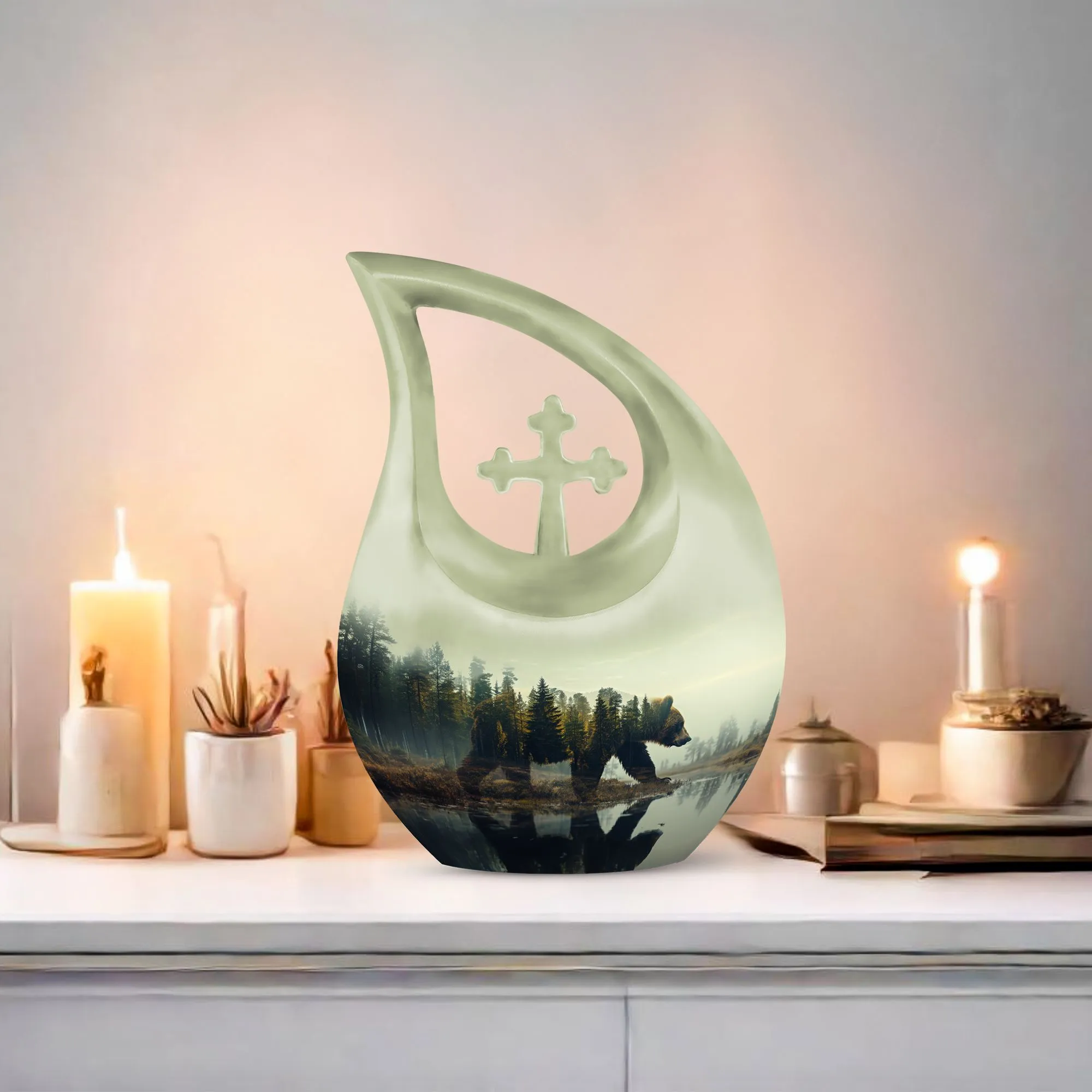 Extra Large Bear Urn: A Sublime Commemoration with Memorial Urn