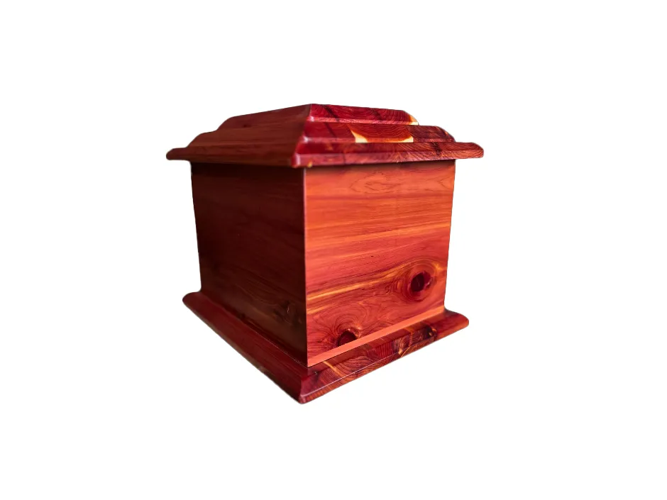 Extra Large Hand-Carved Cardinal Wooden Urn