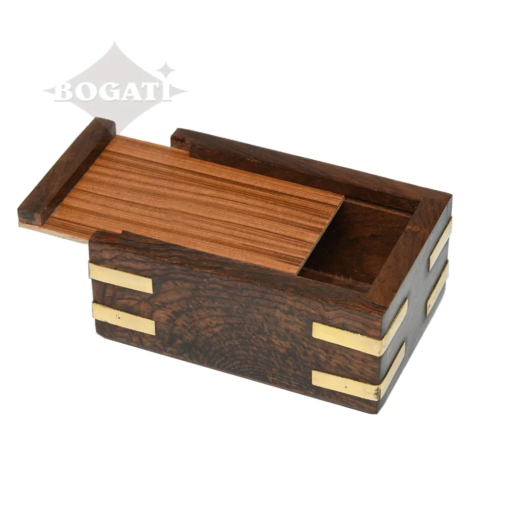EXTRA SMALL - Rosewood Pet Urn RW-PP with Brass Paws and  Corners- Case of 48