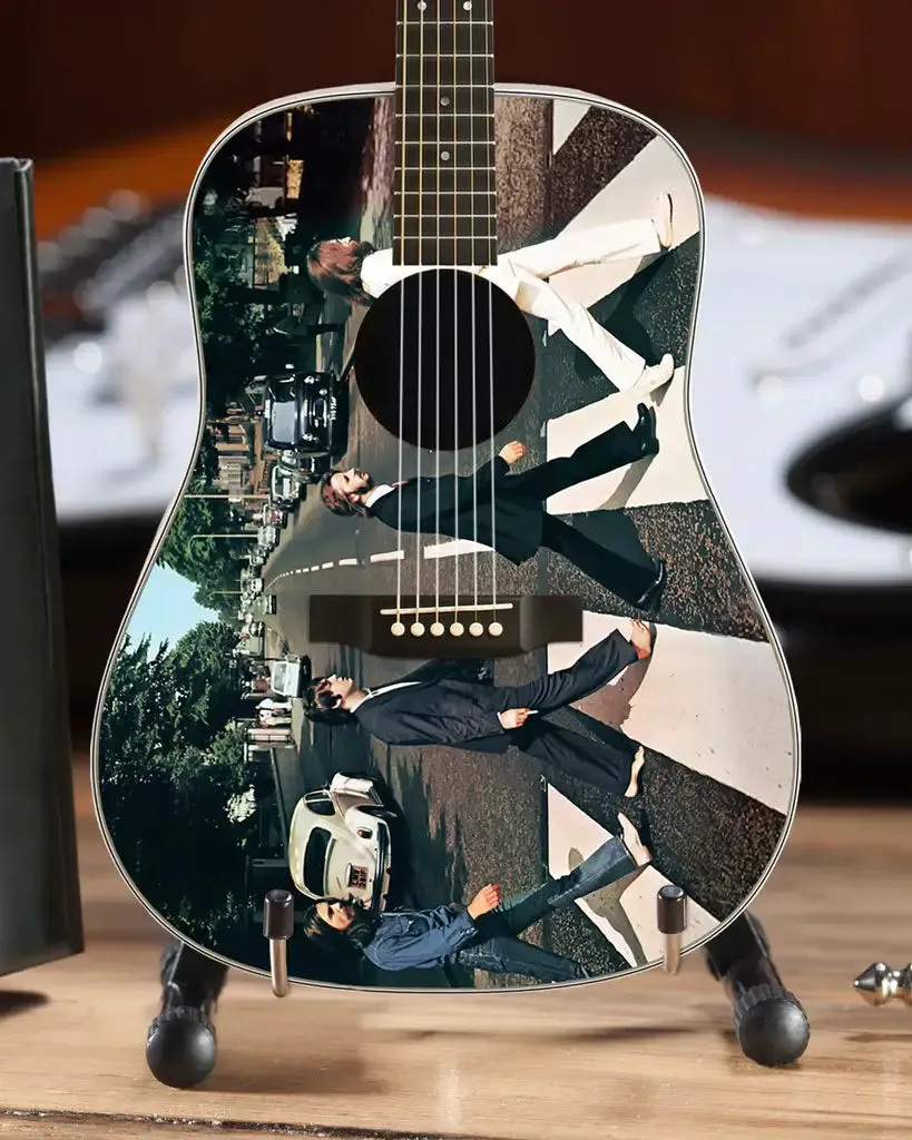 Fab Four 'Fully Licensed' Abbey Road Mini Acoustic Guitar Model