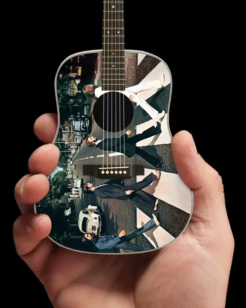 Fab Four 'Fully Licensed' Abbey Road Mini Acoustic Guitar Model