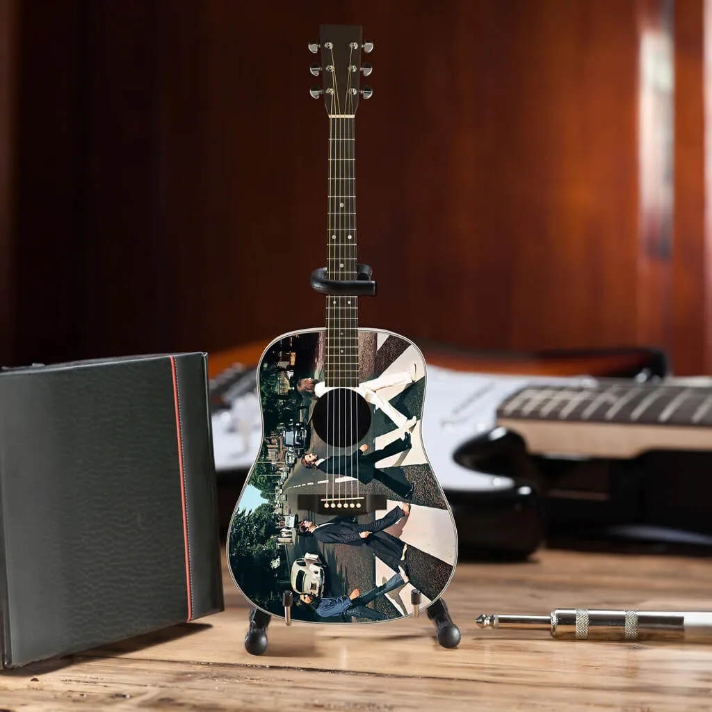 Fab Four 'Fully Licensed' Abbey Road Mini Acoustic Guitar Model