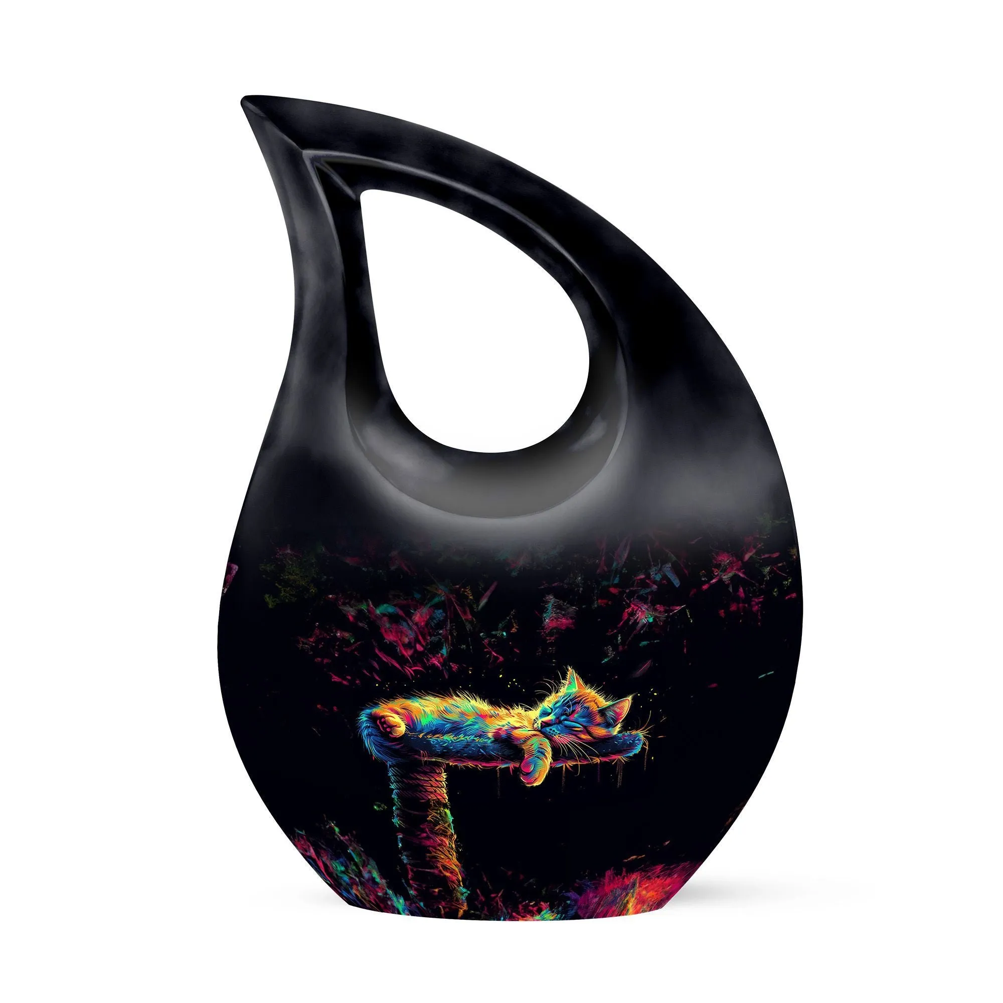 Feline Farewell: Cross Drop Cat Urn For Lovingly Cremated Remains