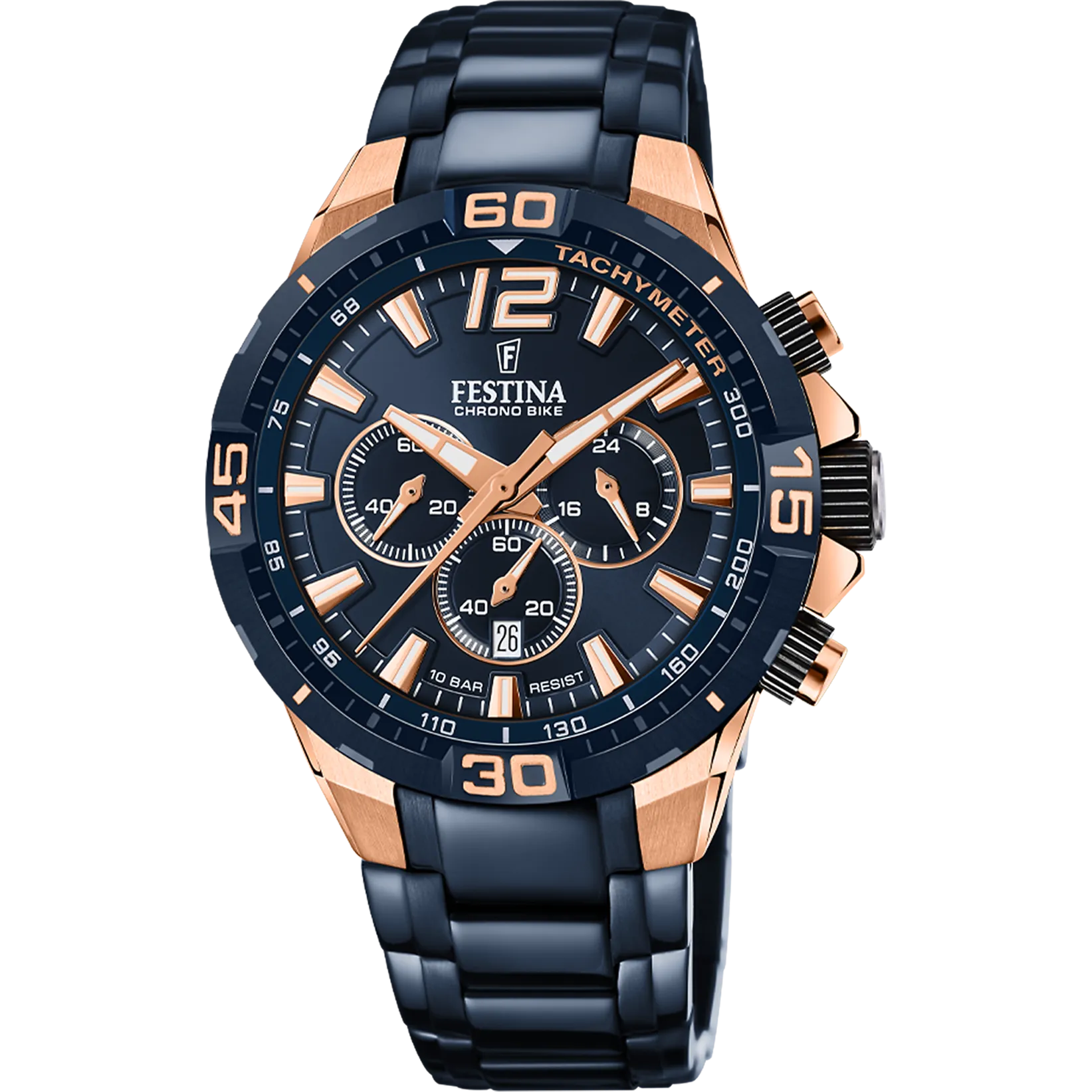 Festina Chrono Bike Special Edition Stainless Steel Chronograph Mens Watch I Model F20524/1 Quartz Movement