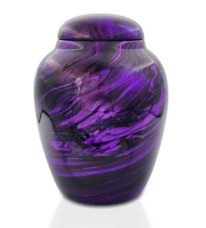 Fiberglass Passionate Purple Adult Cremation Urn