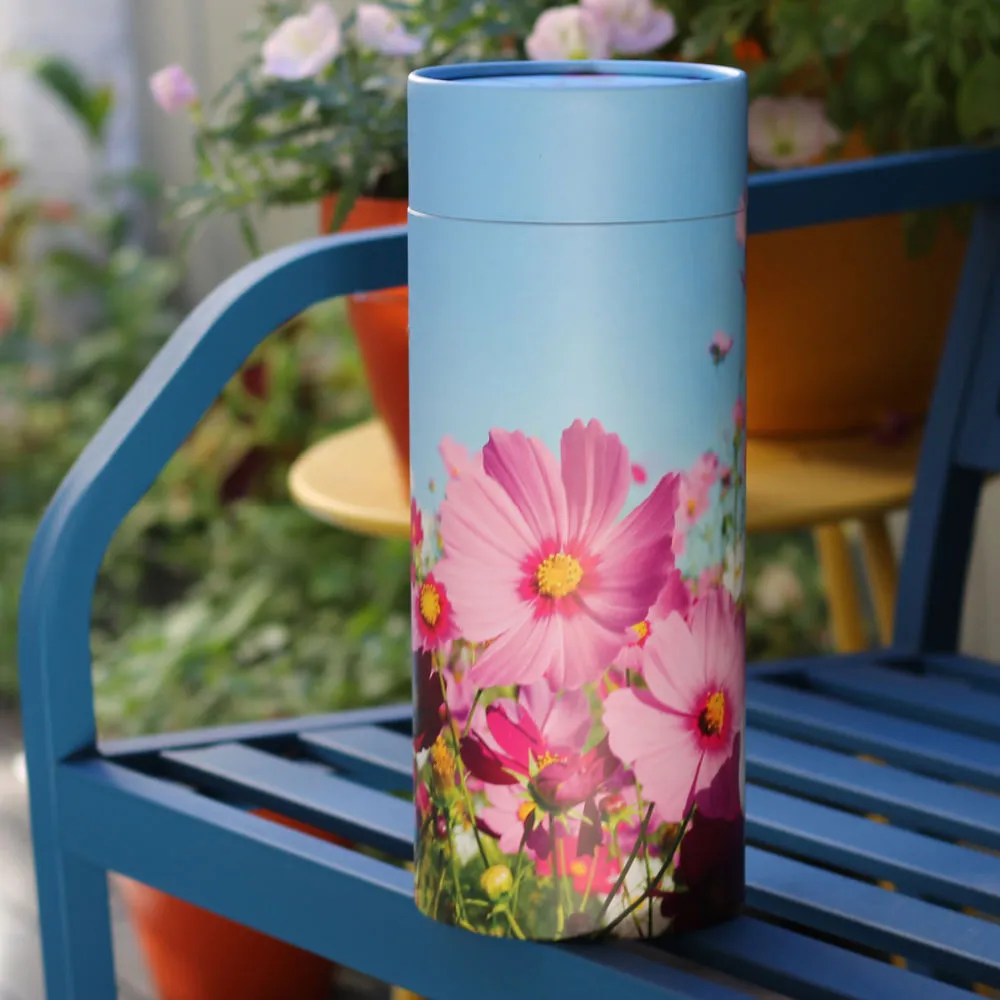 Field of Flowers Scattering Urn (for up to 1 set of adult ashes) | Large Biodegradable Scatter Urn