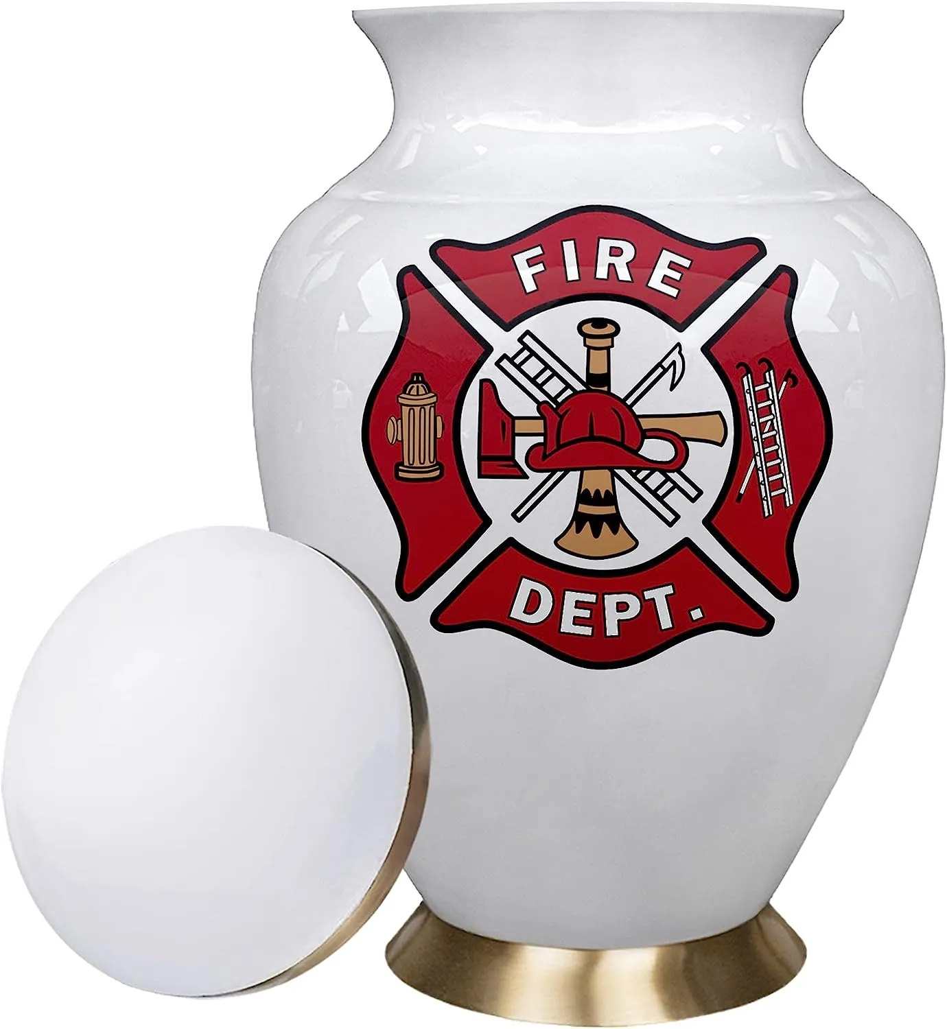 Fire Fighter Large Cremation Urn for Human Ashes