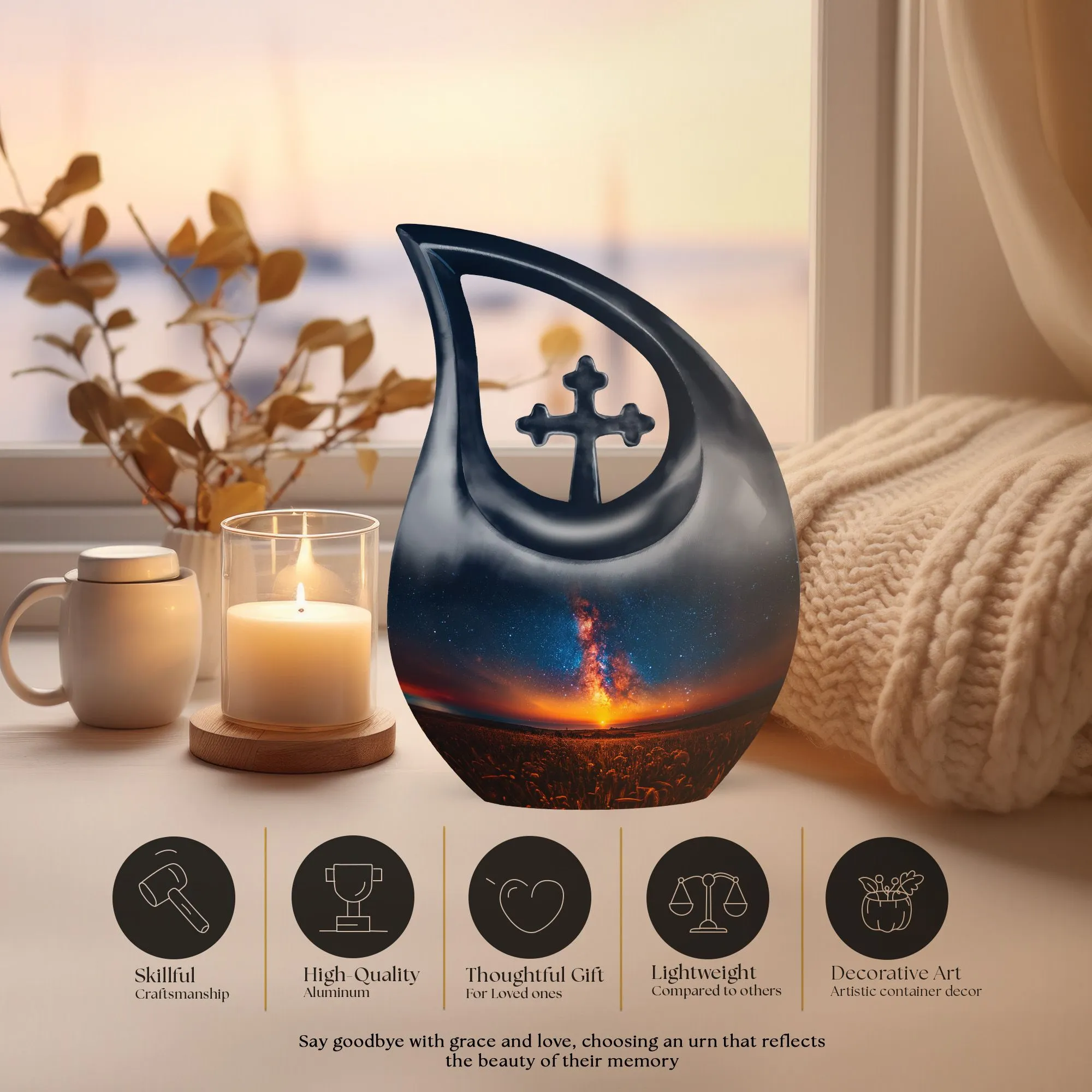 Galaxy Urn | Exclusive Commemorative Large Urn for Human Ashes