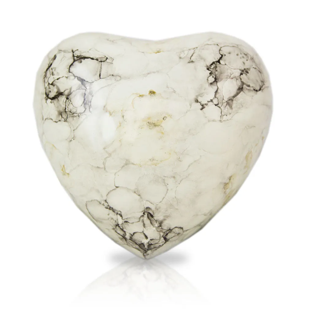Glenwood White Heart Keepsake Urn
