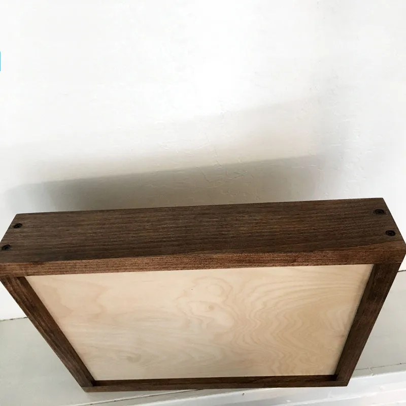 Gone Fishing Wall Mounted Wood Cremation Urn Plaque
