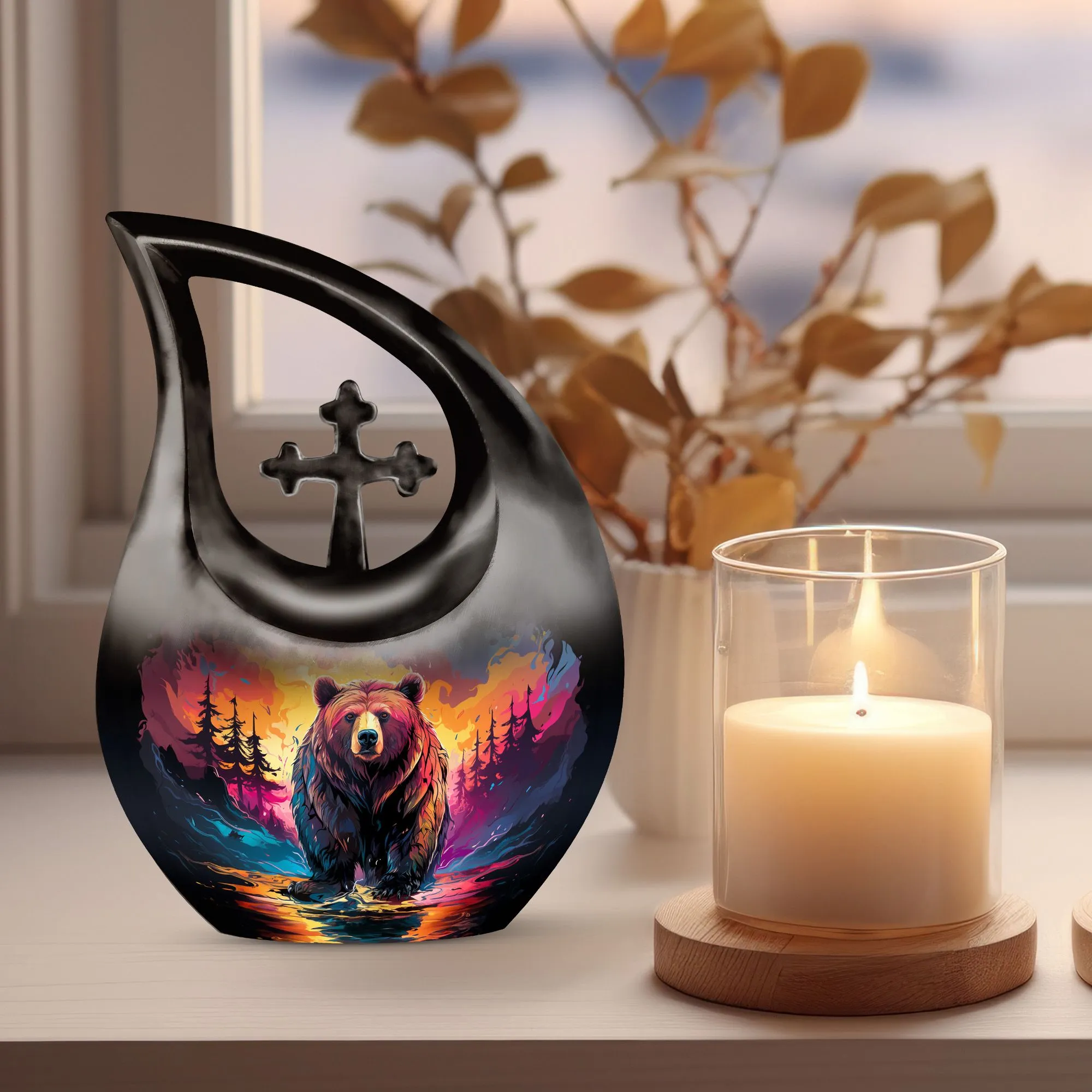 Grizzly Bear Urn: Keepsake Cremation Urn For Human Ashes