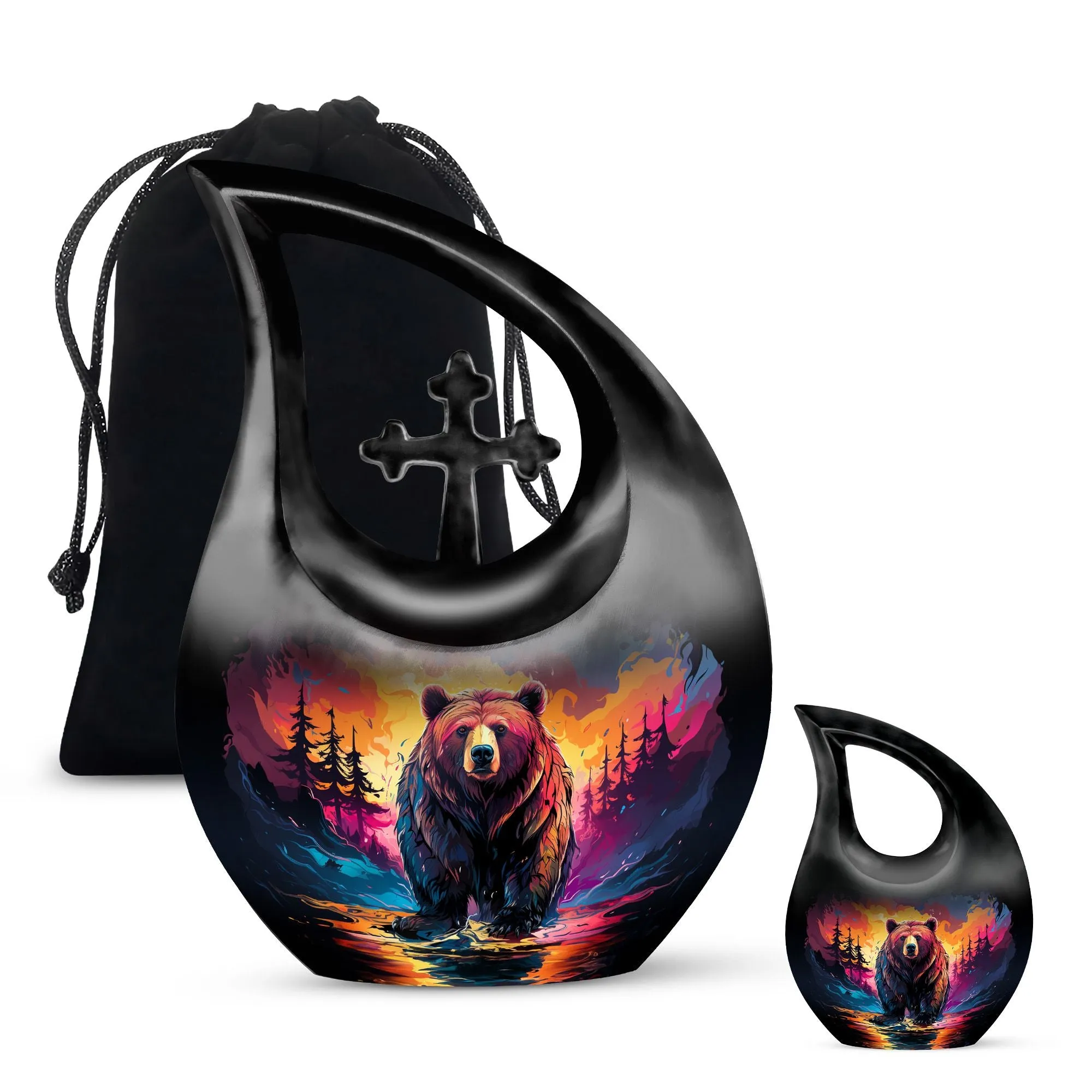Grizzly Bear Urn: Keepsake Cremation Urn For Human Ashes
