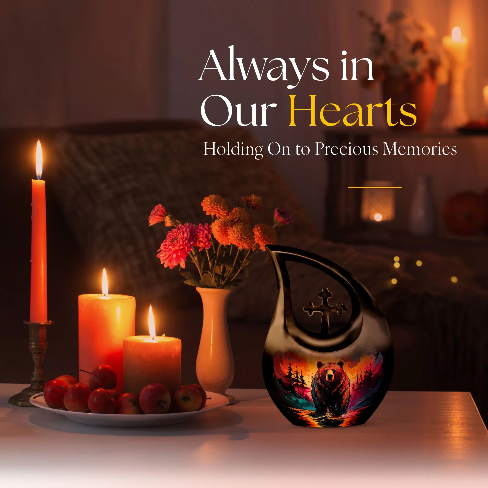 Grizzly Bear Urn: Keepsake Cremation Urn For Human Ashes