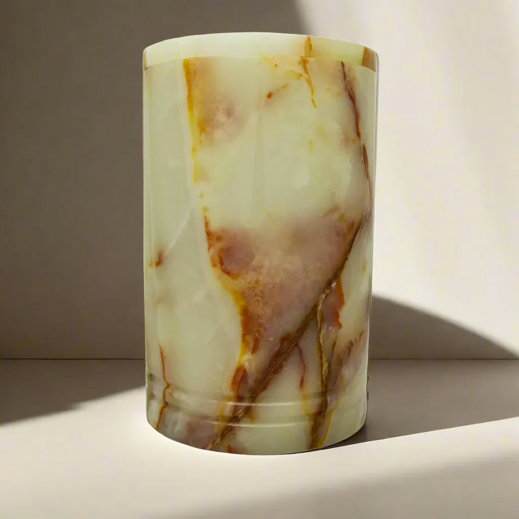 Hand Carved Calm Essence Marble Cremation Urn