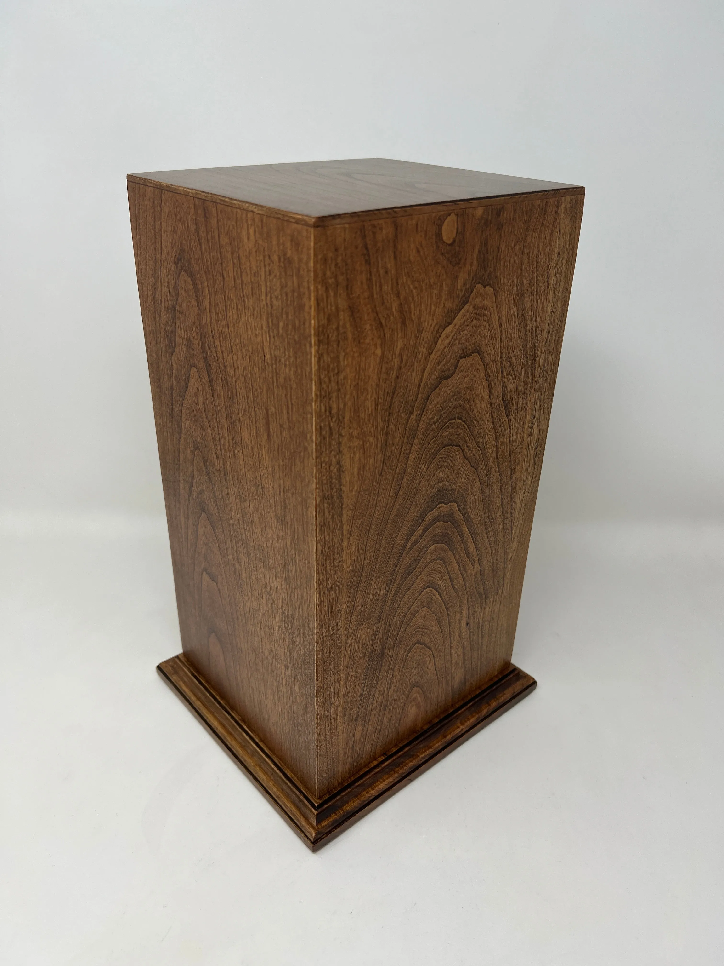 Hand-Carved Virgin Mary Vertical Cremation Urn