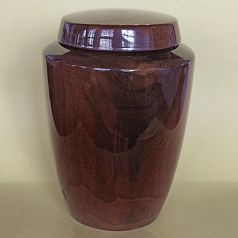 Hand Turned Timeless Wood Cremation Urn