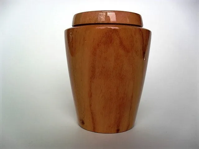 Hand Turned Timeless Wood Cremation Urn