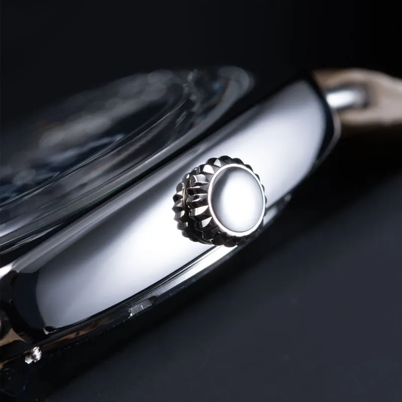 hruodland F028 ST1701S quare Mechanical Watch